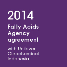 2014 Fatty Acids Agency agreement with Unilever Oleochemical Indonesia